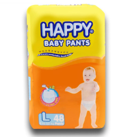 Happy Diaper Pants L 48's