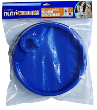 Nutri Chunks Automatic Water Dispensing Dish (Blue)