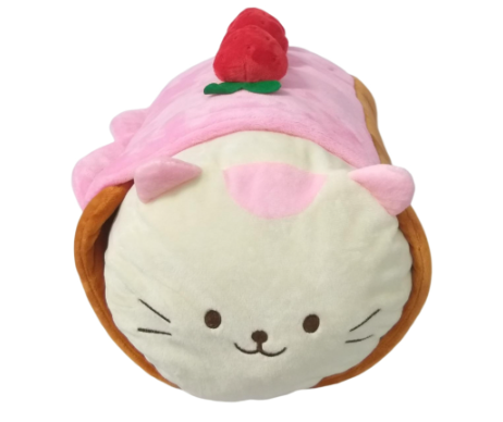 Food Roll Cat Lying Plush
