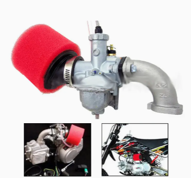 For Huayang HK160R Off-road Motorcycle With A 35mm Double-Layer Sponge Air Filter!