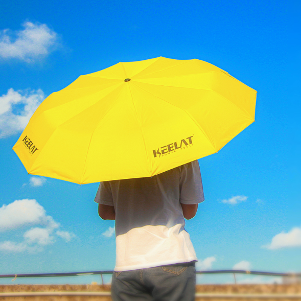 KEELAT 12 Umbrella Bones Strong Umbrella Automatic UV Parasol Enlarge 110cm Diameter Auto Open