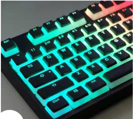 PBT Keycap Pudding Double Leather Granny For Mechanical Keyboard Unique Backlight