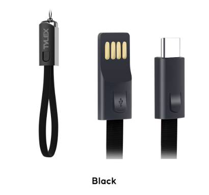 Tylex XC33 Hang Rope Key Chain Type-C USB Charging Cable and Data Cable 2.4A