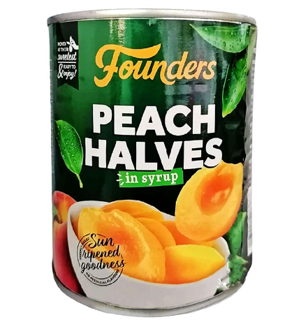 Founders Peach Halves in Syrup 825g