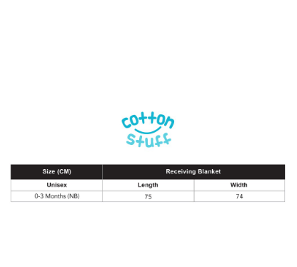 Cotton Stuff - Receiving Blanket with Hood (White)