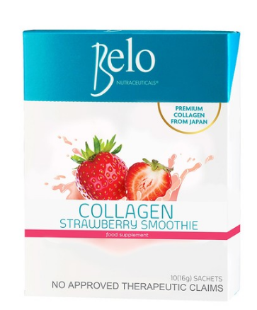Belo Nutraceuticals Collagen Strawberry Smoothie (10 sachets)