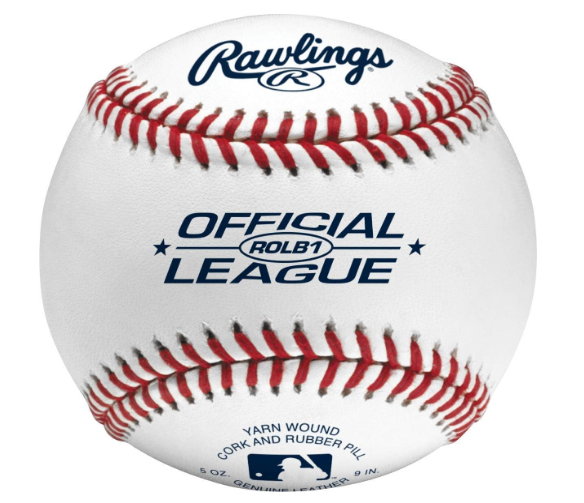 Rawlings | Official League Baseballs | Competition Grade | ROLB1 | Youth/14U | Game/Practice Use | Multiple Count Options