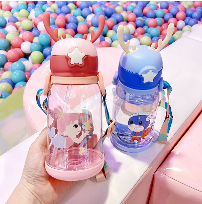 600ml sippy cup for baby Kids Straw Cup Feeding Nursing water juice Bottle Sippy Cup water tumbler