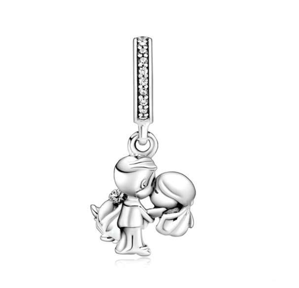 Clover Sea Turtle Cherry Charms 925 Silver Bracelet Accessories Lovers Diamond Inlaid Beads 0029