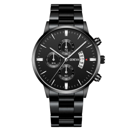 SYNOKE Men's Watch Business Quartz Watch Fashion Casual Six-pin Calendar Men's Watch Men's Watch Watch ALL BLACK