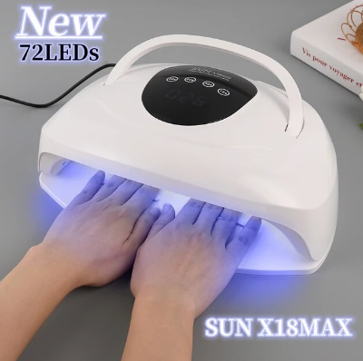 320W SUN X18MAX Powerful UV LED Nail Lamp for Manicure Gel Polish Drying Machine with Large LCD Touch Auto Sensor