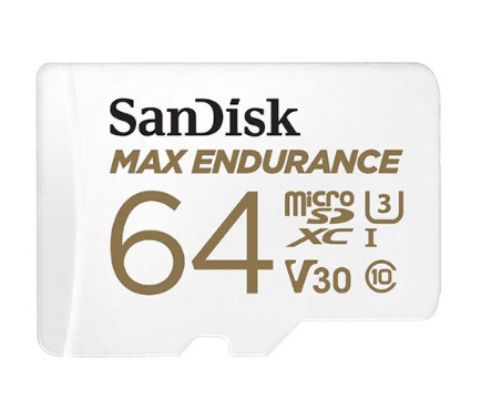 SanDisk 64GB MAX ENDURANCE microSDMemory Card for Dash Cam Home Security System CCTV Cameras