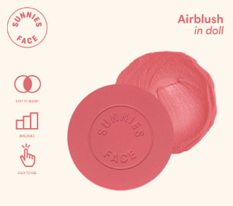 Sunnies Face Airblush Cream Blush & Cheek Tint Doll