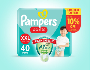 Pampers Baby Dry Pants Diapers XXL 40s x 1 pack (40 pcs)