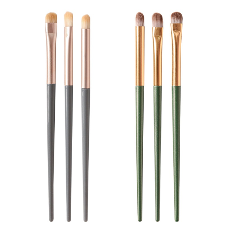 3pcs EyeShadow Brushes Set Detail and Highlight Blending Smudge Shader Makeup Brushes Eyeliner Beauty Cosmetics Brushes Kit