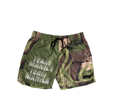 TEAM MANILA SPRAY CAMO SHORTS