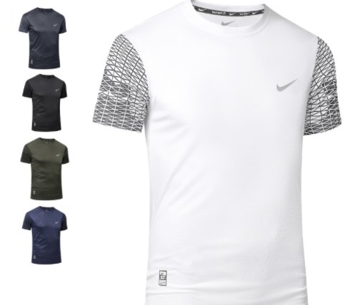Nike Compression Fitness Shirt Dri-Fit Sports Fitness Cloth T-shirt Gym