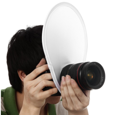 Selens Mini Circular Lens-Mount On Camera Reflector Diffuser