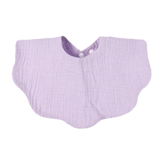 Baby Printed Towel Cotton Gauze Wavy Edge Muslin Bib BB22