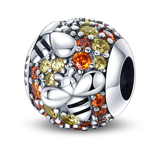 S925 Silver Pandora Same Design Colorful Spring Garden Series Suitable for Original Bracelet s4