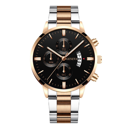 GENEVA Luxury gold Men's Fashion Watches Men's Automatic Date Analog Wrist Watches for men Waterproof Casual Sports Clock M1