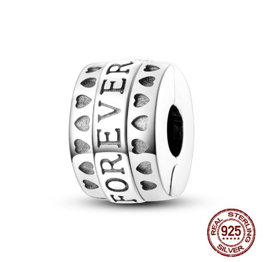 Fit Original Pandora Bracelet Beads Pendant 925 Sterling Silver Love Positioning Buckle Series Colorful Women Jewelry DIY Gift S01