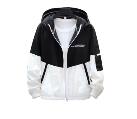 KEMILNG Unisex Jacket with Hood | Windbreaker Jacket with Zipper and Hood for Fashion, Hiking, etc.