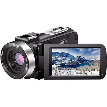 Video Camera Camcorder Full HD 1080P 30FPS 24.0 MP IR Night Vision Vlogging Camera Recorder 3.0 Inch IPS Screen 16X Zoom