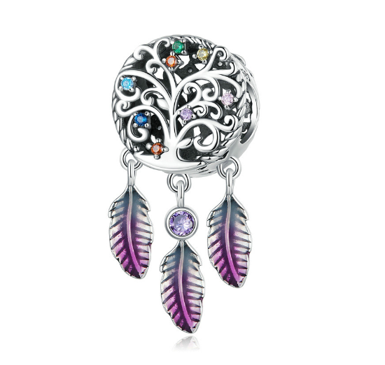 Turtle 925 Silver Pandora Dangle Charm Three In One Pendant Decoration For Bracelet Dream Catcher Beads S16