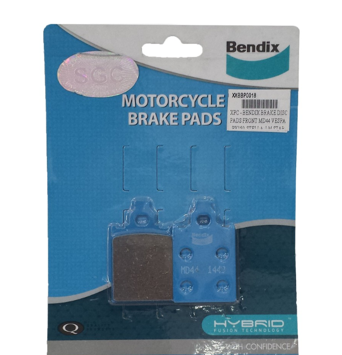 Bendix Brake Pad MD44 for Vespa PX150 Stella, LML, Star200