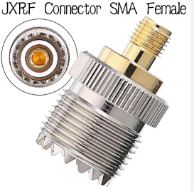 1pc JXRF Connector SMA Female to UHF Female SO239 SL16 WalkieTalkie Antenna Adapter