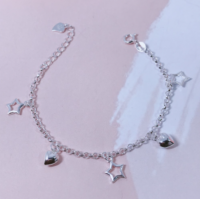 Silver Korean Fashion  Jewelry Accessory Kid's Bracelet