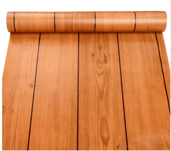 Wood Wallpaper Sticker PVC for Bedroom DIY Self Adhesive 10 meters by 45CM Waterproof  Wall Sticker