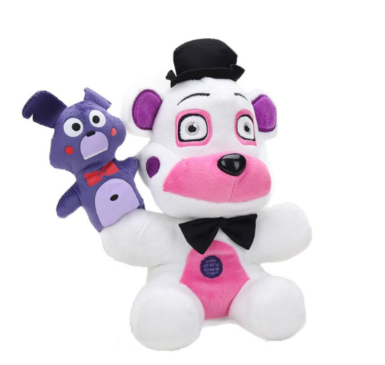25cm FNAF Freddy Fazbear Plush Toys Golden Bear Nightmare Cupcake Foxy Balloon Boy Clown Stuffed Dolls  F14
