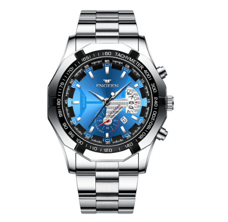 FNGEEN Men Fashion Business Quartz Watch with Date M13