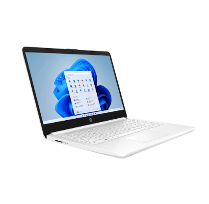 HP 14-dq0052dx 14" HD Laptop intel Celeron 4GB RAM 64GB eMMC Storage Snowflakes