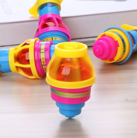 Kids Education Toys Fun Spinning Gyro with LED Light Creative Spinning Top Toy Gifts for Children