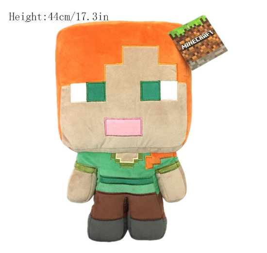 New Zombie Creeper Plush Doll Steve spider Ghost Cotton Stuffed Model Doll Alex Enderman Children Gift Game Toy 09