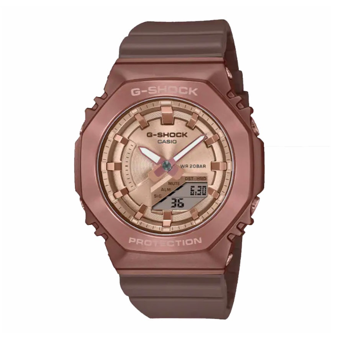 Casio G-Shock Casioak Rose Gold Resin Digital Watch For Women CGM-S2100BR-5ADR