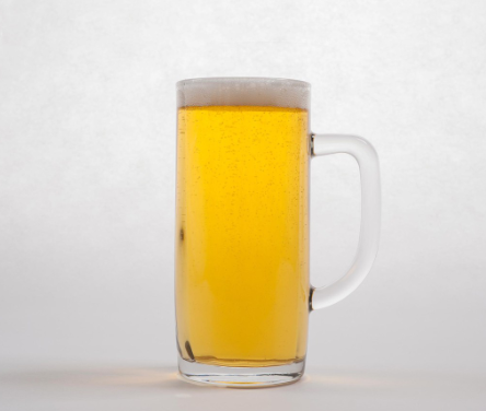 UNION GLASS Clear Glass Beer Mug Beer Lovers 375ml | 12.68oz [Set of 6]