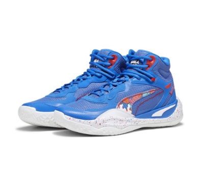PUMA Unisex Playmaker Pro Mid Dylan Basketball Shoes (Blue)