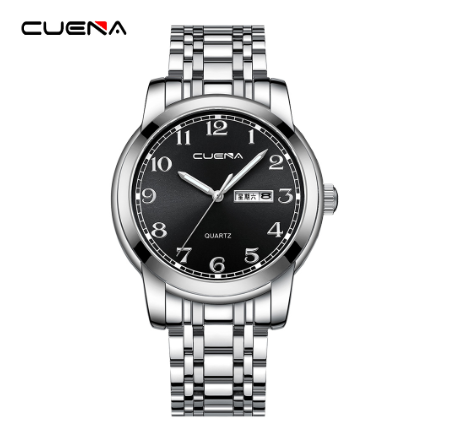 CUENA Original Men's Watches Fashion Brand Digital Creative Dial Business Casual Sports Quartz Waterproof 6105 03