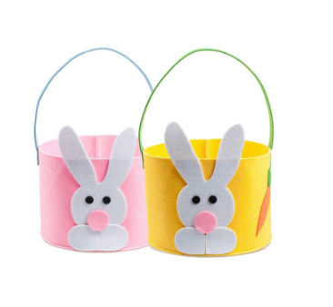 Kids Easter Gift Tote Bag Basket Easter Bunny Bag Easter Bunny Basket