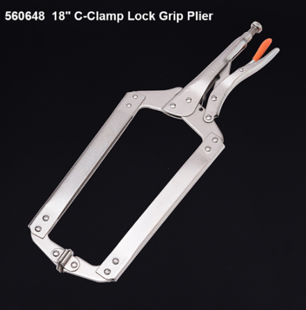 Harden 560648 18" C Clamp Lock Grip Plier (Professional) Multi Functional Locking Pliers