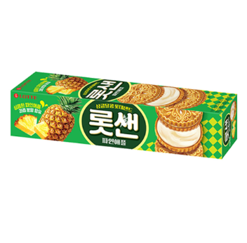 Lotte Dessert Sand Cookie Pineapple Flavor 105g