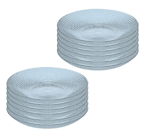 Pasabahce Generation Dessert Plate 215mm 8.5-inches, Set of 6 (Soft Blue) (10497)