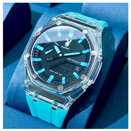 Playboy Watch For Men Waterproof Luminous Dual Display Silicone Strap Sports Fashion Trendy Style Men's Watch
