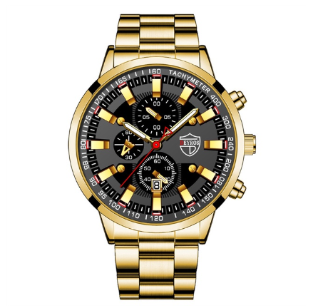 Full Steel Men's Military Sport Waterproof Watch Quartz Business Men Wristwatch Casual Black Men Watch for Men Relo for Men 4