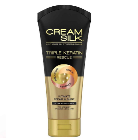 Cream Silk Triple Keratin Rescue Ultra Conditioner Ultimate Repair and Shine 340ml