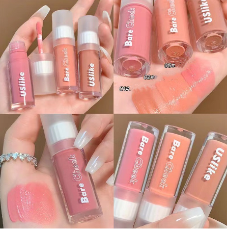 BEAUTY GLAZED Liquid Blush Long Lasting Waterproof Sweatproof Non-Fade Natural Color Blusher On Face Make Up